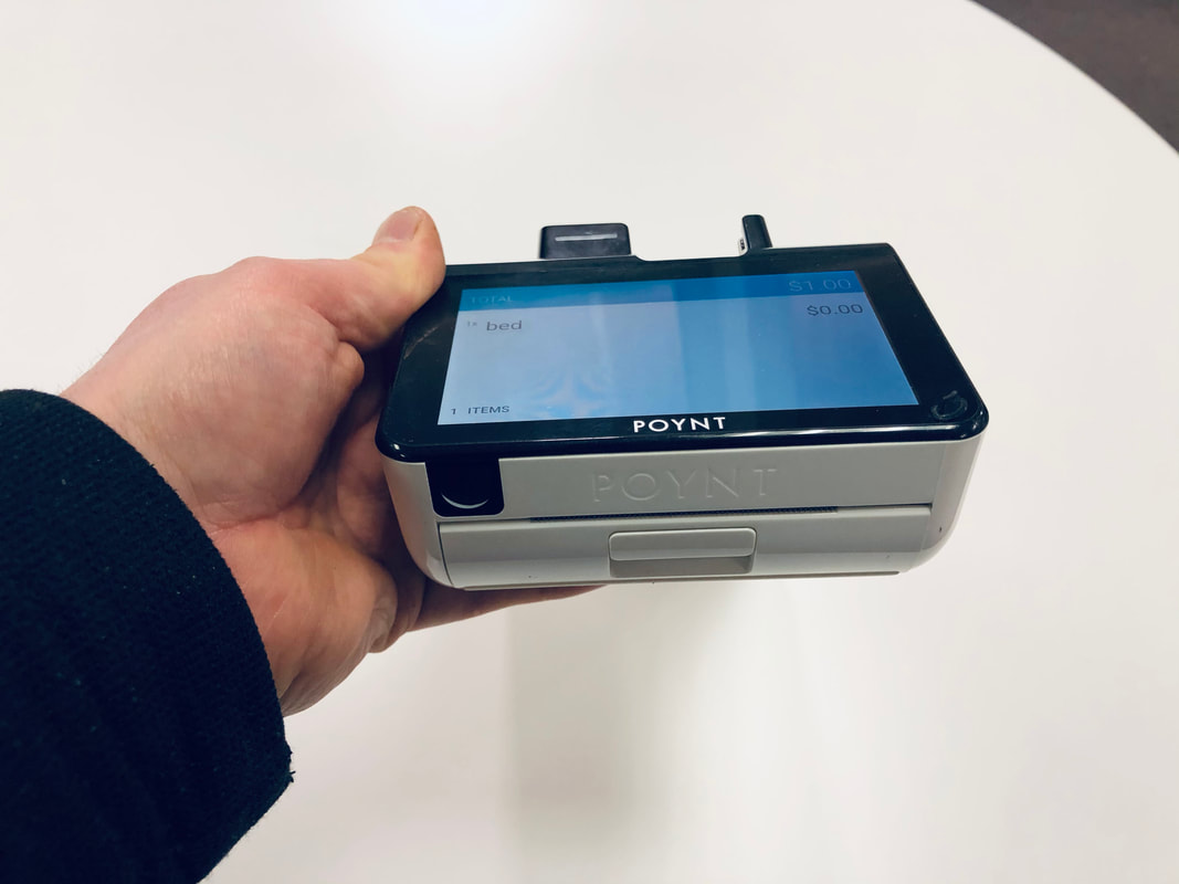 Poynt smart terminal, wireless card reader