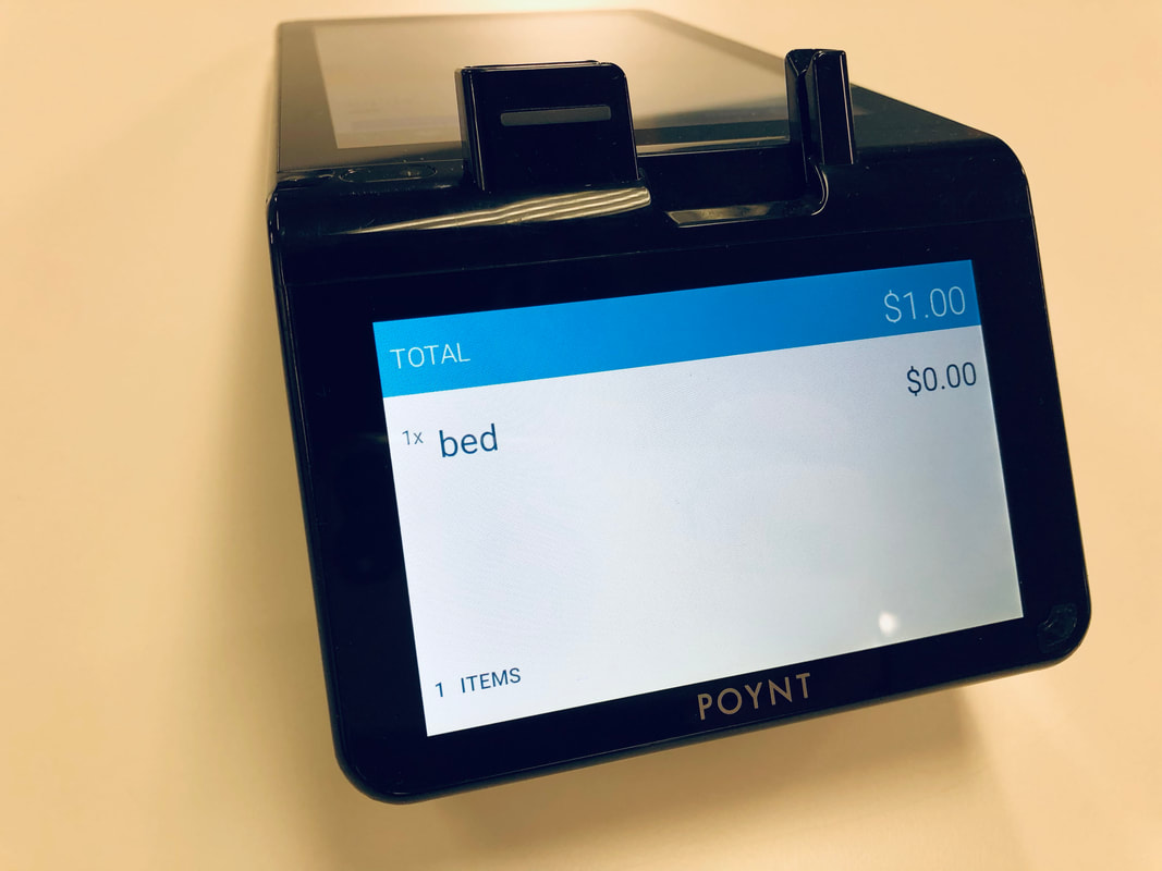 Poynt smart terminal, wireless card reader